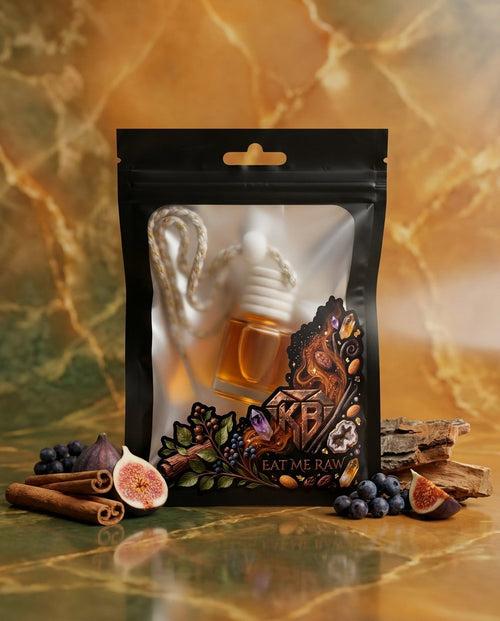 Eat Me Raw car air freshener — 8 ml handmade hanging glass diffuser