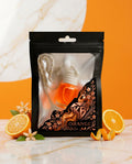 Orange car air freshener — 8 ml handmade hanging glass diffuser